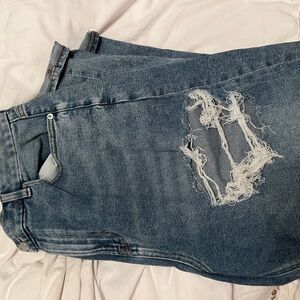 American Eagle Outfitters Blue Distressed Jeans